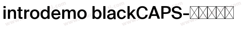 introdemo blackCAPS字体转换